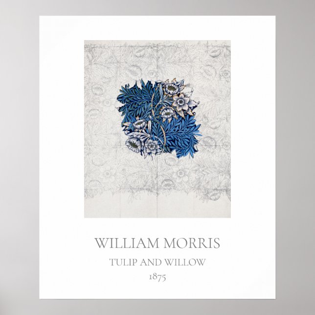 ART POSTER : WILLIAM MORRIS : TULIP + WILLOW 1875 (Front)
