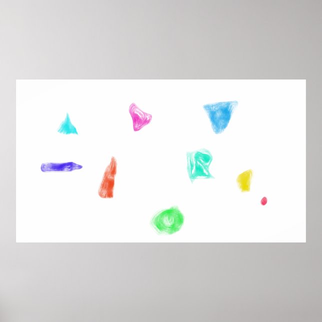 Art Potpourri  White Background Minimalism Poster (Front)