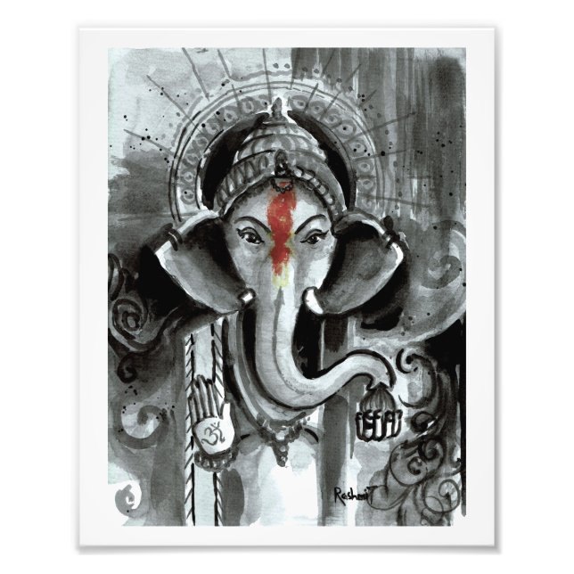 Art Print- Aashirwad Ganesha  Photo Print (Front)