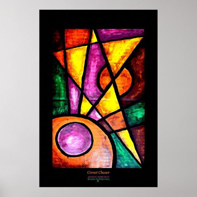 Art Print, Comet Chaser, Acrylic Poster (Front)