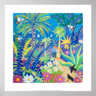 Art Print: Love under the Palms Abbey Garden Poster