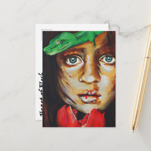 Art Print Postcard - Eve and the Serpent