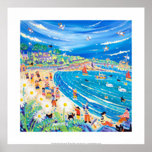Art Print: Swashbuckling Swanpool, Cornwall Poster
