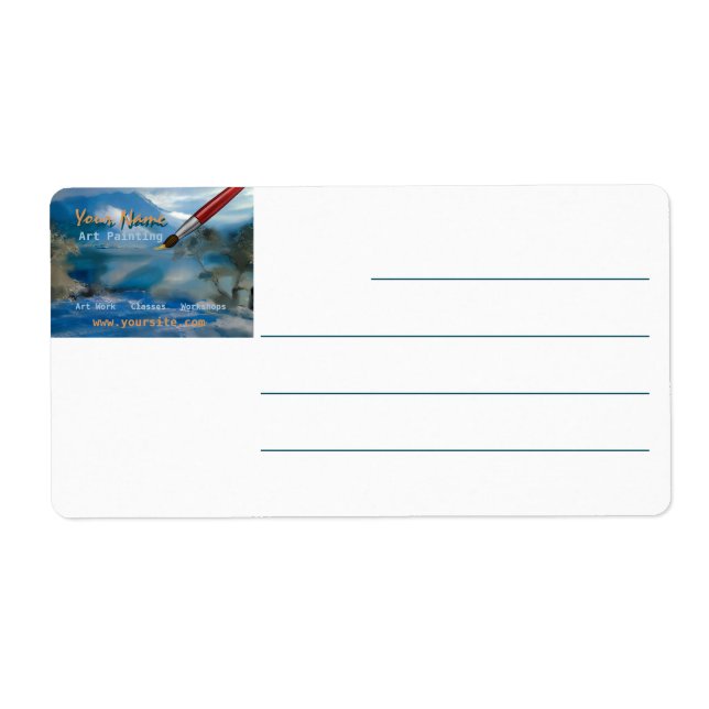 Art Printing - Shipping Label (Front)