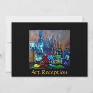 Art reception/show invitation