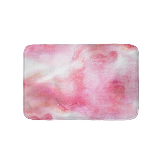 art red avant-garde background hand paint 2 bath mat (Front)