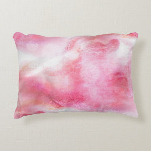 art red avant-garde background hand paint 2 decorative pillow