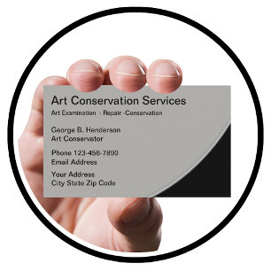 Art Restoration Services Business Card
