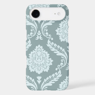 Art Rococo Damassé I Bleu Canard+Turquoise