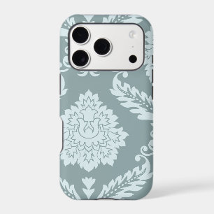 Art Rococo Damassé I Bleu Canard+Turquoise