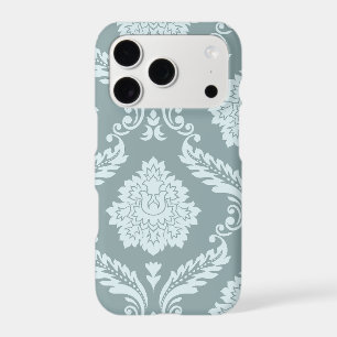 Art Rococo Damassé I Bleu de Canard Œuf+Turquoise