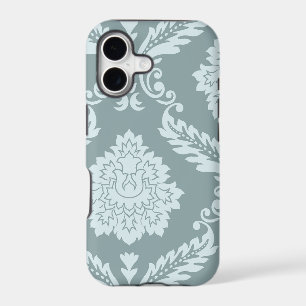 Art Rococo Damassé I Bleu de Canard+Turquoise