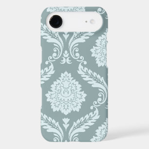 Art Rococo Damassé I Bleu de Canard+Turquoise