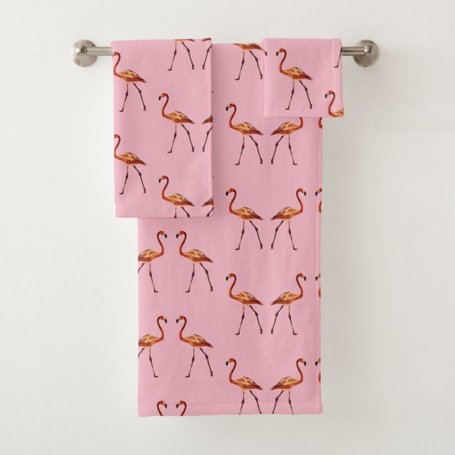Art rose de Flamants roses sur l'ensemble de (En situation)