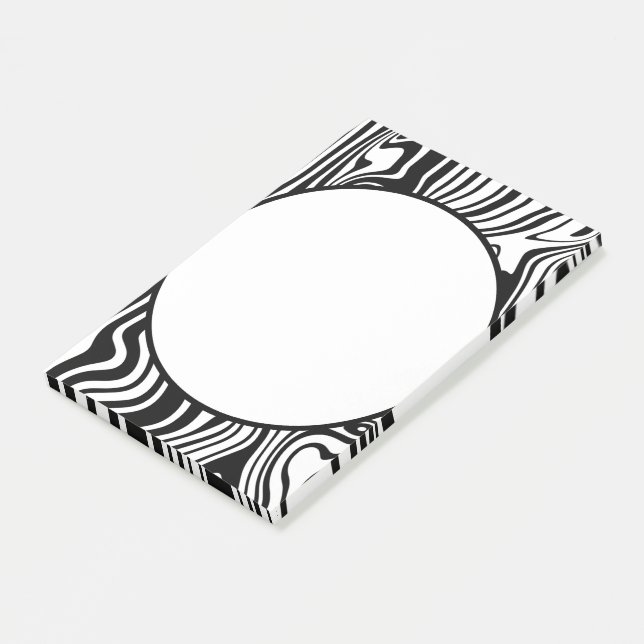 Art Round Framed Post-it® Notes (Angled)