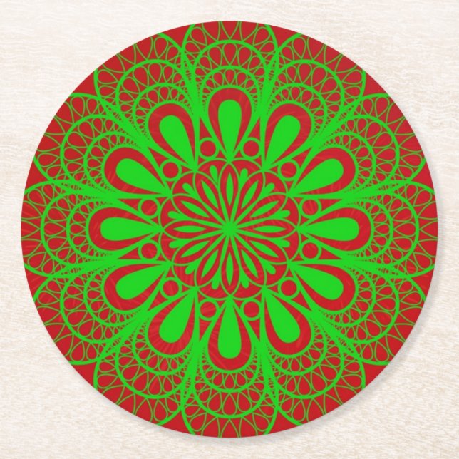Art  round paper coaster (Front)