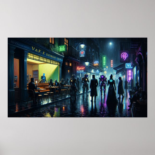 'Art Runner' Cyberpunk Poster (Front)