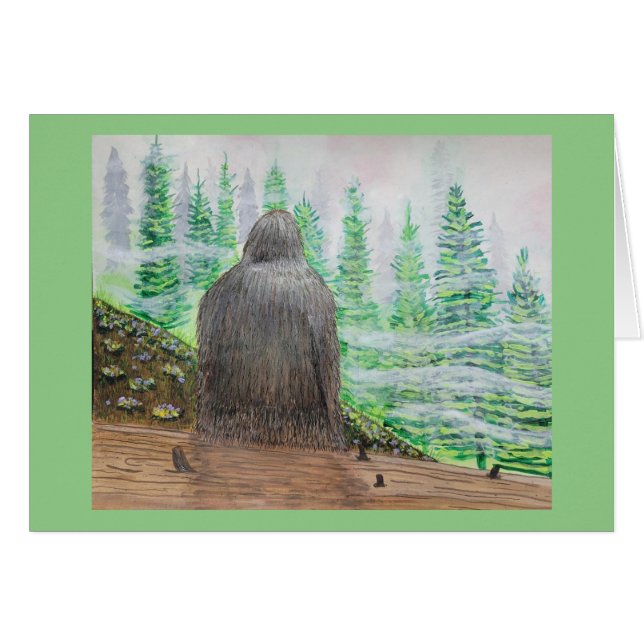 Art Sasquatch Bigfoot - "Maître de son domaine" (Devant horizontal)