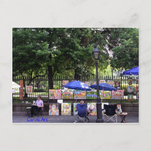 "Art Scene" NOLA Postcard