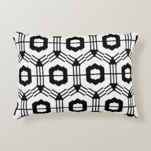 Art seamless pattern. Vintage geometric background Accent Pillow