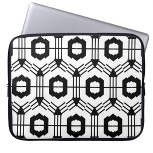 Art seamless pattern. Vintage geometric background Laptop Sleeve