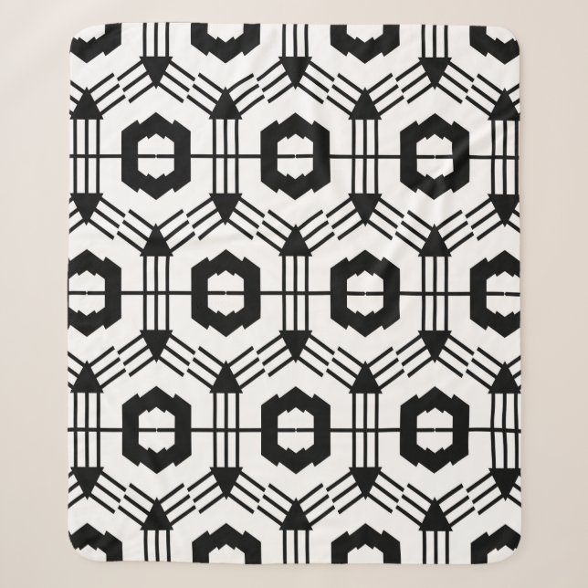 Art seamless pattern. Vintage geometric background Sherpa Blanket (Front)