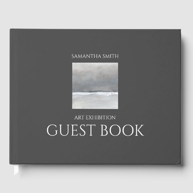 Art Show Exhibition Personalized Guest Book (Front)