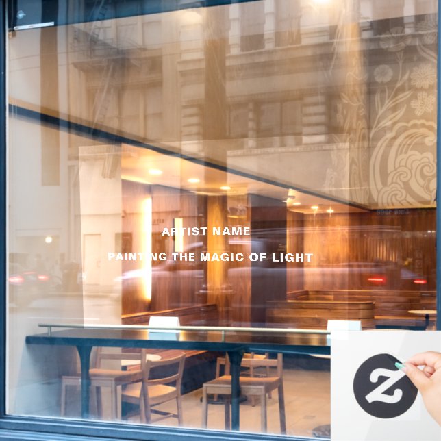 Art Show Window Decal Sticker (Cafe Window)