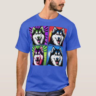Art Siberian Husky Tee Sleek Canine Couture