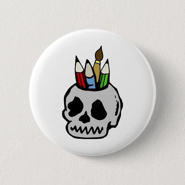 Art Skull Button (Front)