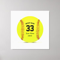 Art Softball Yellow Red and Black Custom