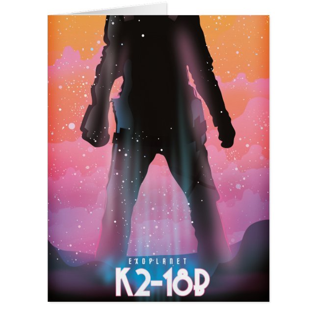 Art spatial exoplanète K2-18b (Devant)