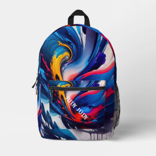 ART SPATTERS PRINTED BACKPACK