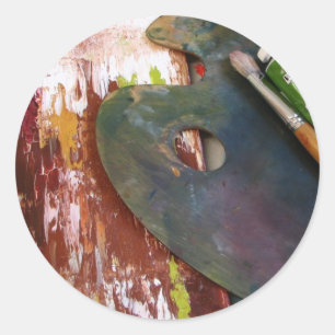 Art Sticker! Classic Round Sticker