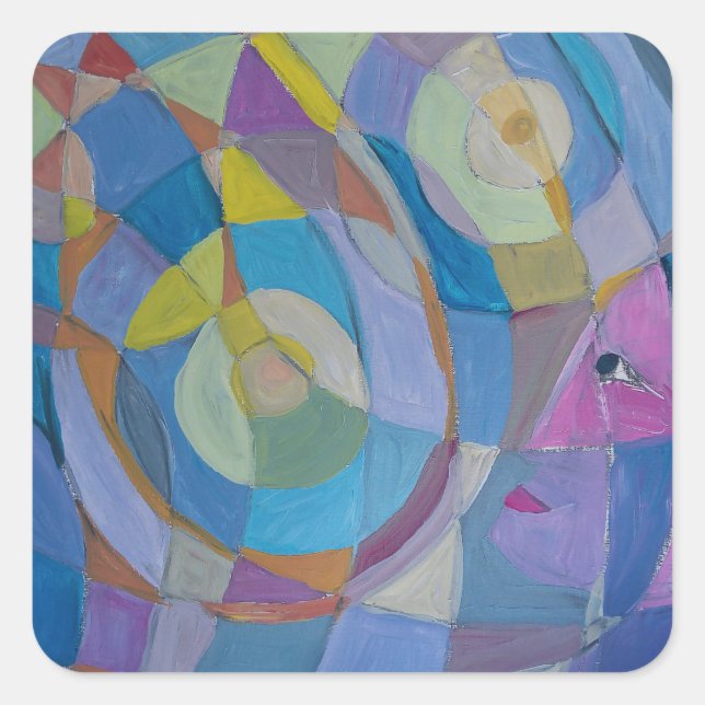 ART STICKER SET BY PAULA REILLY. COLLECT THEM ALL. (Front)