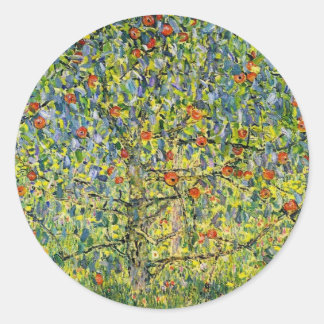 Art stickers Gustav Klimt painting The Apple Tree