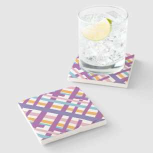Art Stripe Stone Coaster