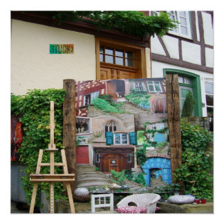 Art Studio avec Peinture et Poster lustré à l'Ease