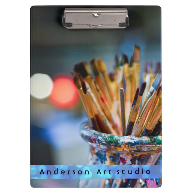 Art studio personalized clipboard (Front)