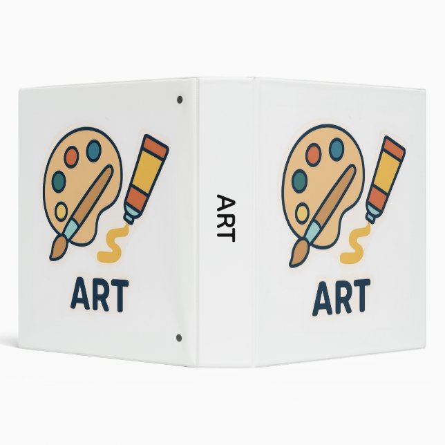 Art Subject – Paint Palette & Brush Binder (Background)