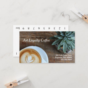 Art & Succulent Loyalty Coffee Punch-Card Card