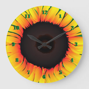 Art Sunflower - Summer Large Clock