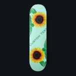 Art Sunflowers - Add Your Text / Name - Skateboard<br><div class="desc">Art Sunflowers - Add Your Text / Name / Year / Number / Logo / More  - Choose / add your favourite background colours !</div>