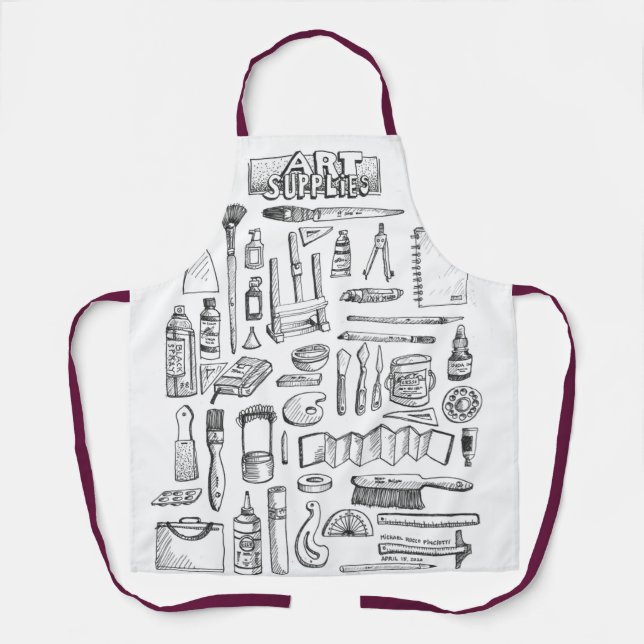 Art Supplies Apron (Front)