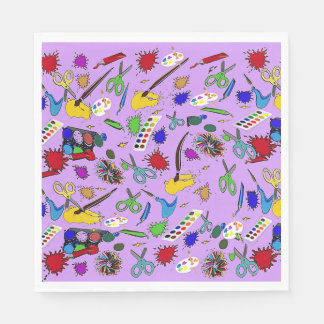 Art Supplies Lavendar Napkins