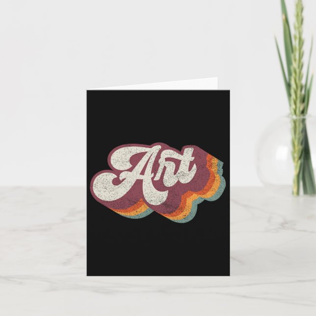 Art Teacher Back To School  Card (Front)