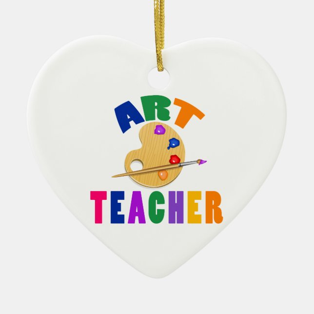 Art Teacher Ceramic Ornament (Front)