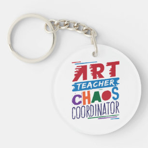 Art Teacher Chaos Coordinator Keychain
