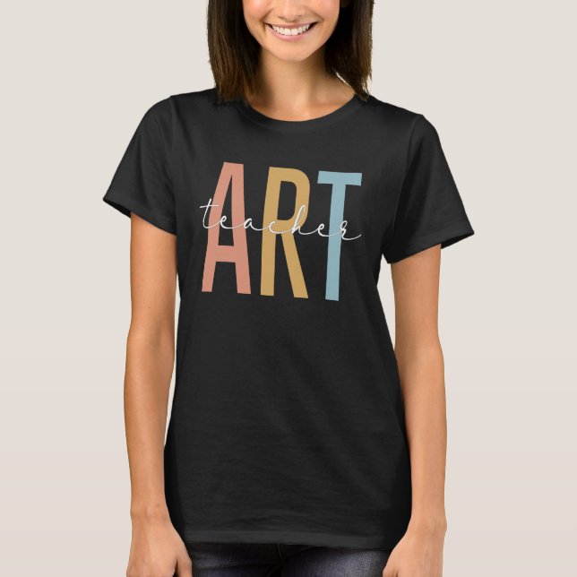 Art Teacher Colorful Appreciation Day Hello Back  T-Shirt (Front)