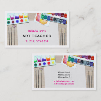 Art Teacher | Painting Business Card